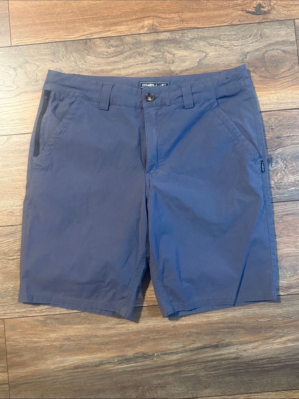 O'Neill Men's Blue Flat Front Shorts
